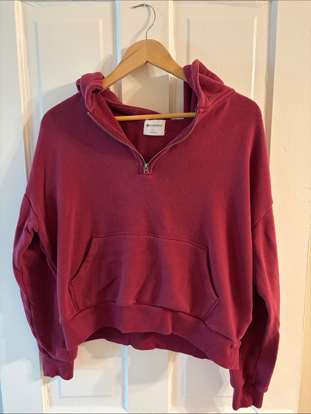Pure Barre Half-Zip Hoodie Sweatshirt